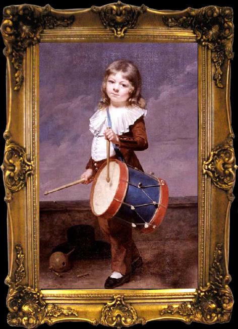 framed  Martin  Drolling Portrait of the Artist-s Son as a Drummer, Ta026